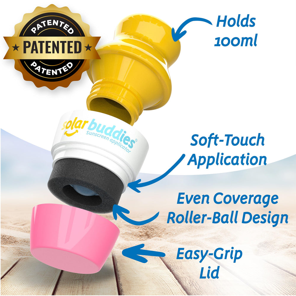 Solar Buddies rouleau rose: application homogène et propre pour les enfants.
