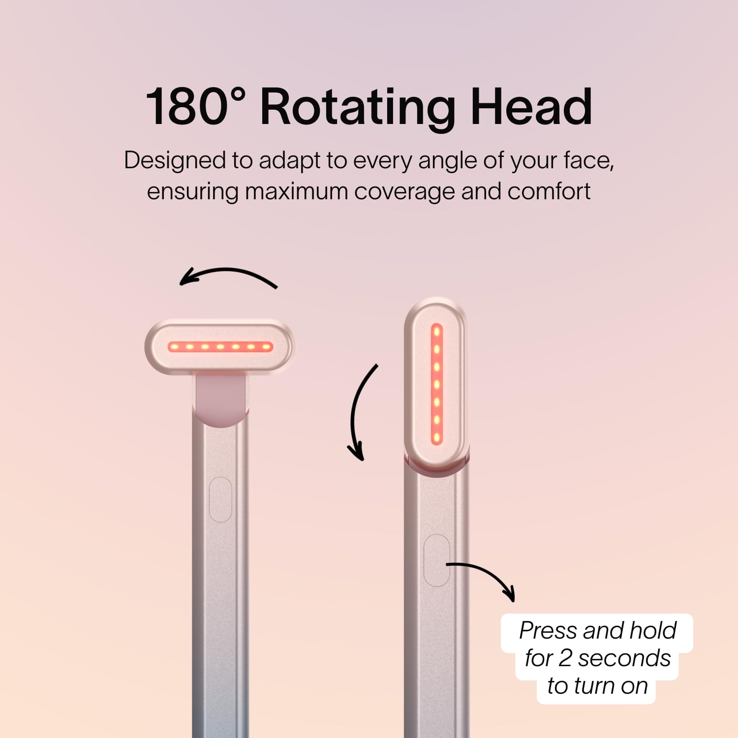 Solawave design sans-fil, appareil portable pour routine beauté.