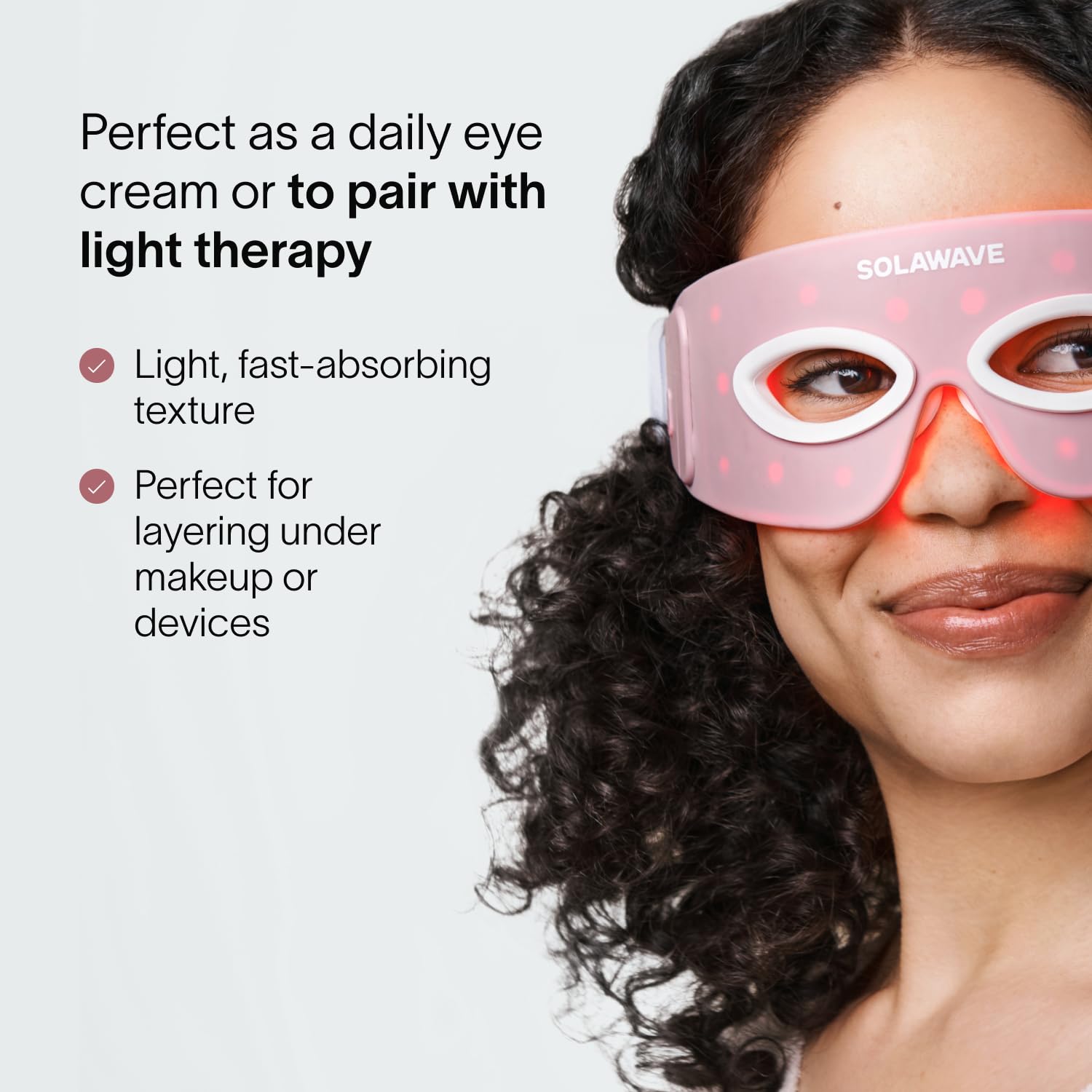 Solawave LightBoost Crème Yeux effet rafraîchissant qui apaise le regard.