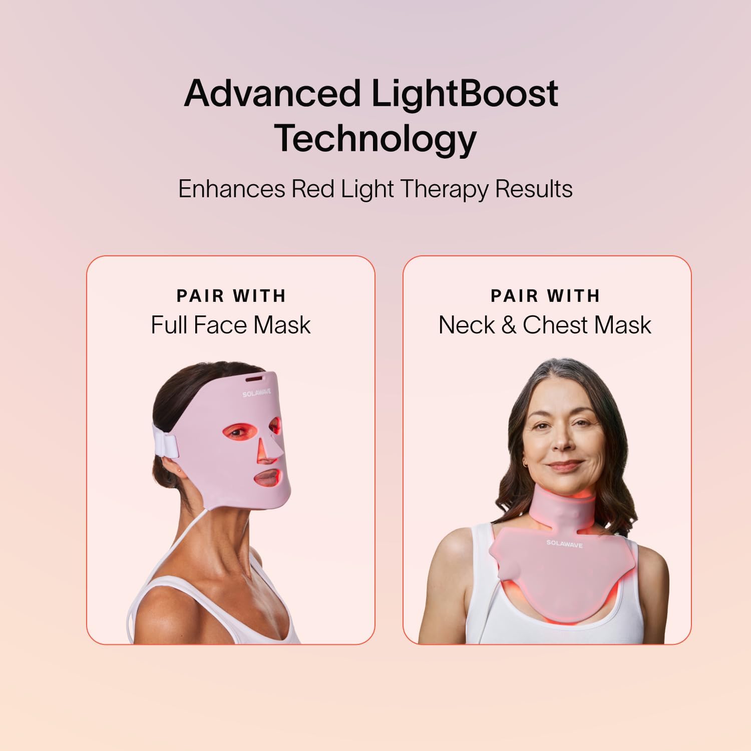 Formule propre: sans parfum et vegan dans Solawave LightBoost.