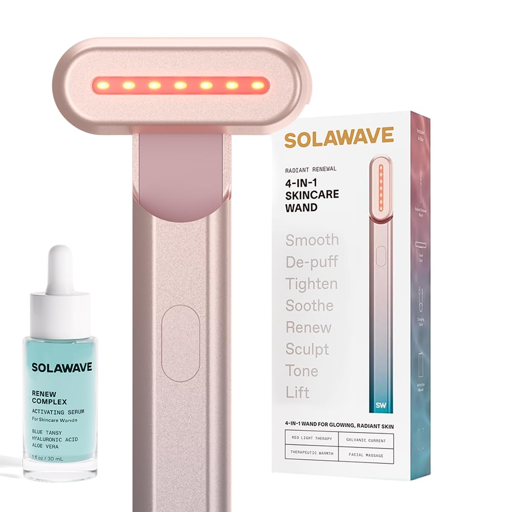 Solawave wand lumière rouge pour teint plus éclatant et lisse