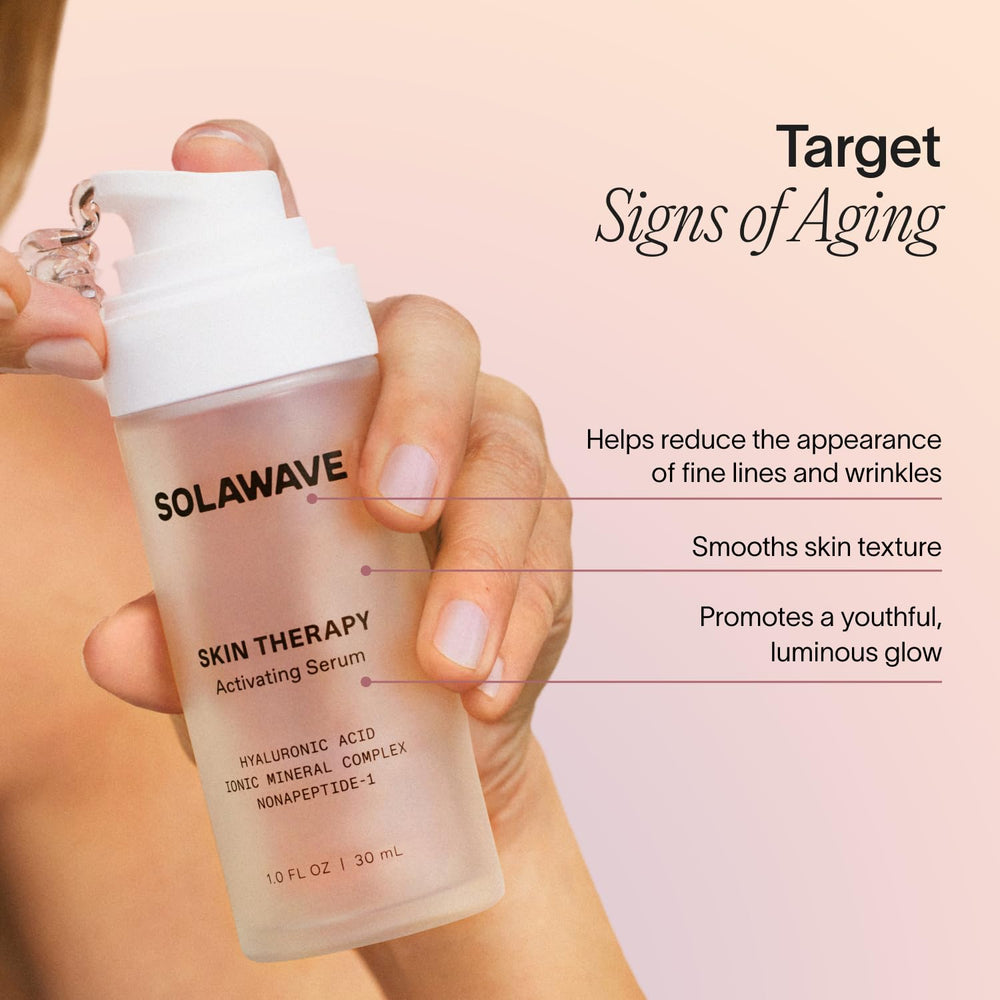 Solawave Sérum Activateur hyaluronique pour hydratation durable.