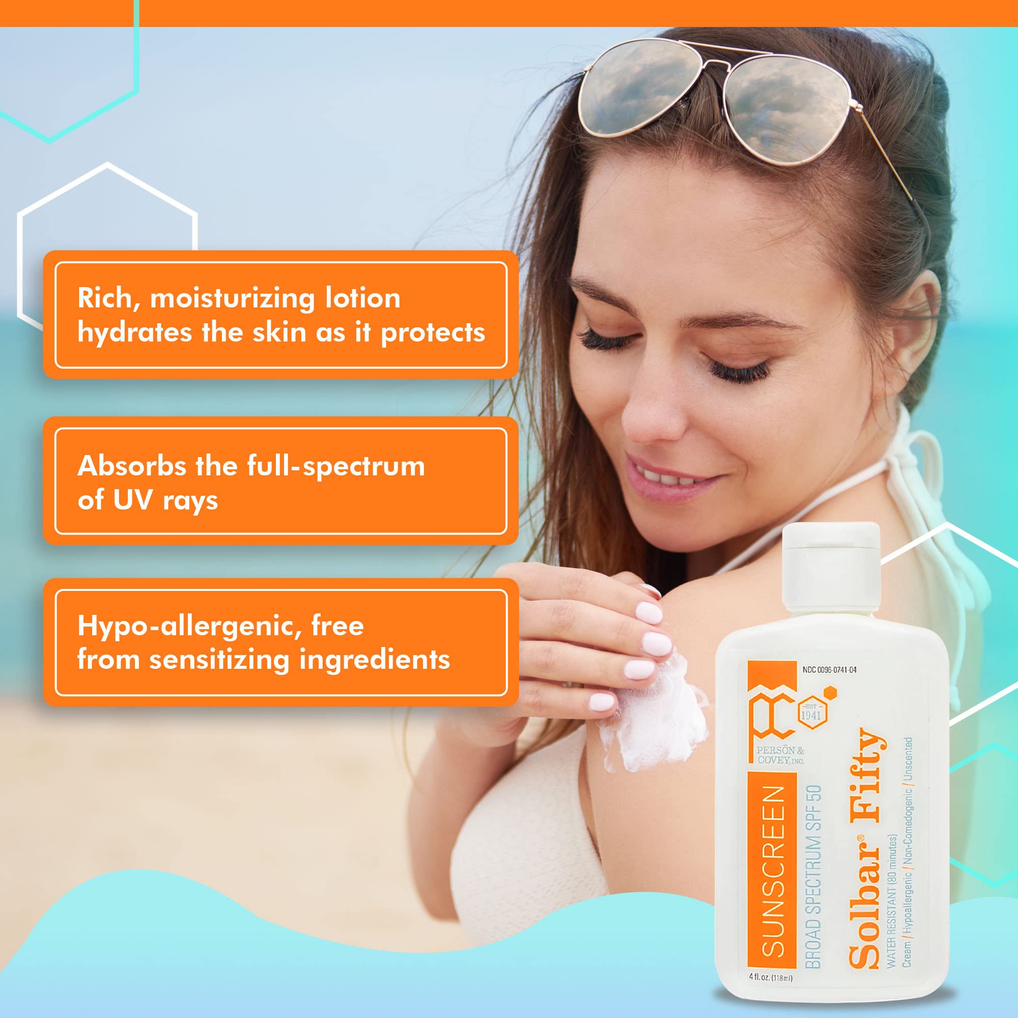 Solbar Fifty protection solaire à large spectre couvrant UVA et UVB
