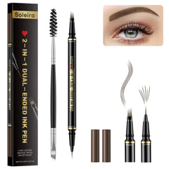 Stylo sourcils Soleira à 4 pointes pour des traits réalistes.