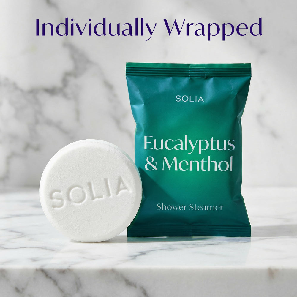 Solia bombes douche eucalyptus menthol – cadeau spa élégant pour femme
