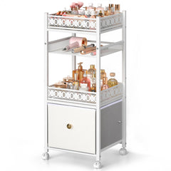 SOLIMINTR Organisateur maquillage avec tiroir, rangement clair et accessible pour tous vos produits.