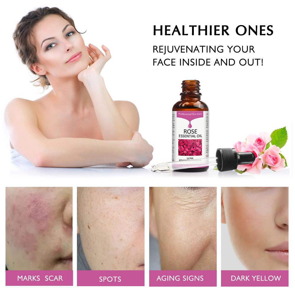 Application sur le visage avec Solotree Rose, teint uniforme.