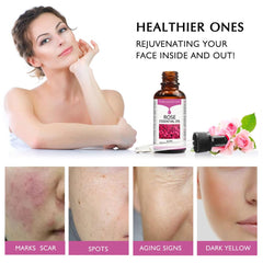 Application sur le visage avec Solotree Rose, teint uniforme.