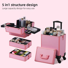 Somduy étagères détachables maquillage, organisation modulaire pour voyages et studio.