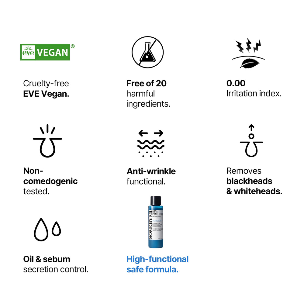 SOME BY MI Beta-Panthénol Toner offre hydratation durable et peau plus confortable