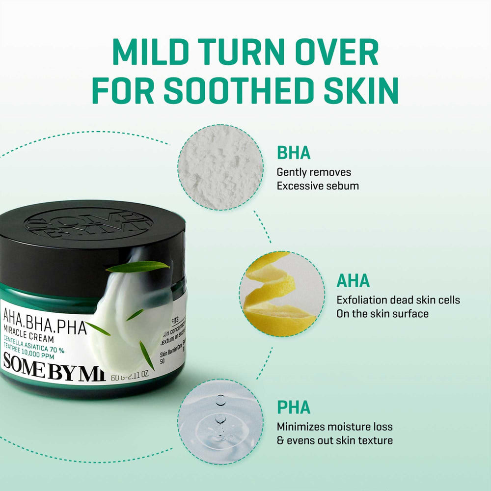 Centella Ingrédient SOME BY MI Crème Miracle apaisant pour la peau