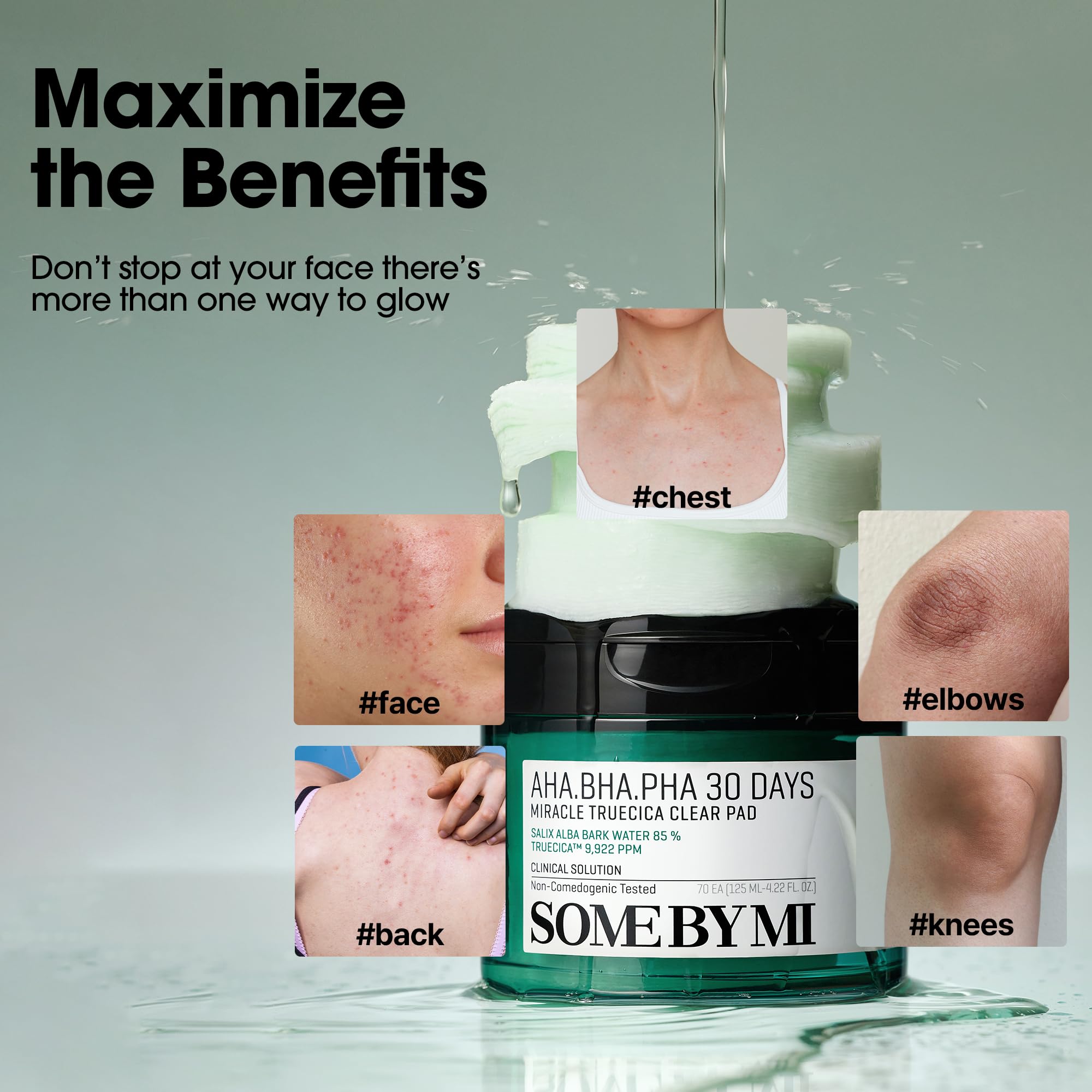SOME BY MI étape exfoliante efficace, prépare la peau au maquillage.