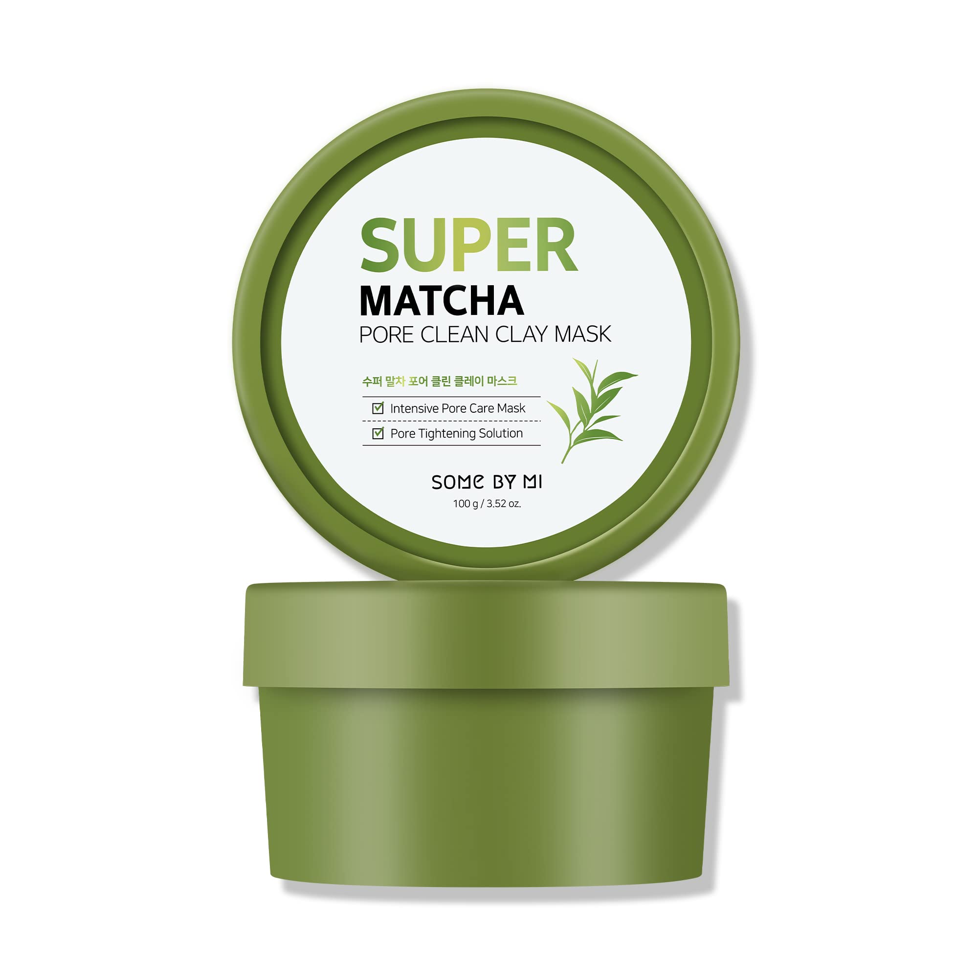 SOME BY MI Super Matcha Argile Masque sur visage pour resserrer les pores