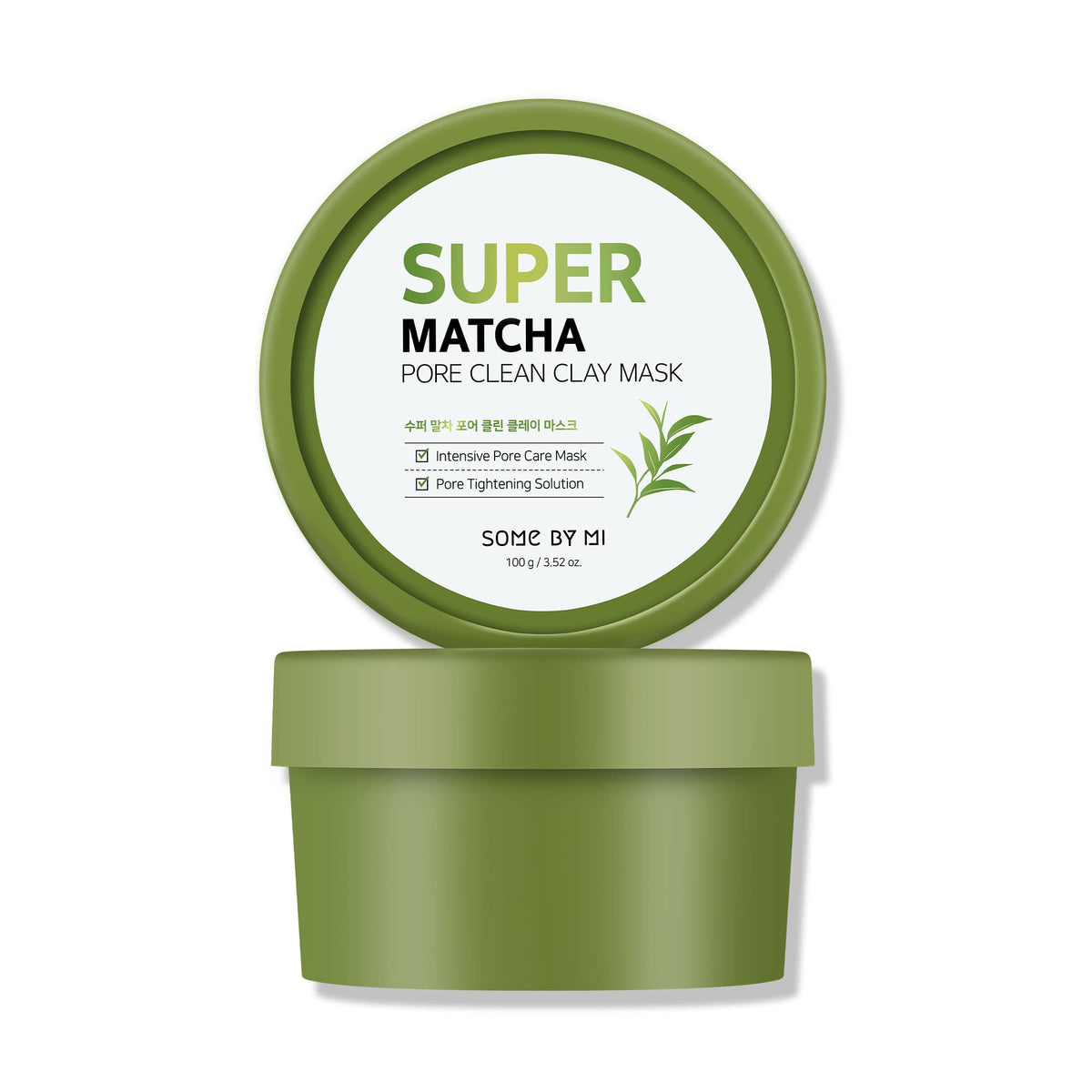 SOME BY MI Super Matcha Argile Masque sur visage pour resserrer les pores