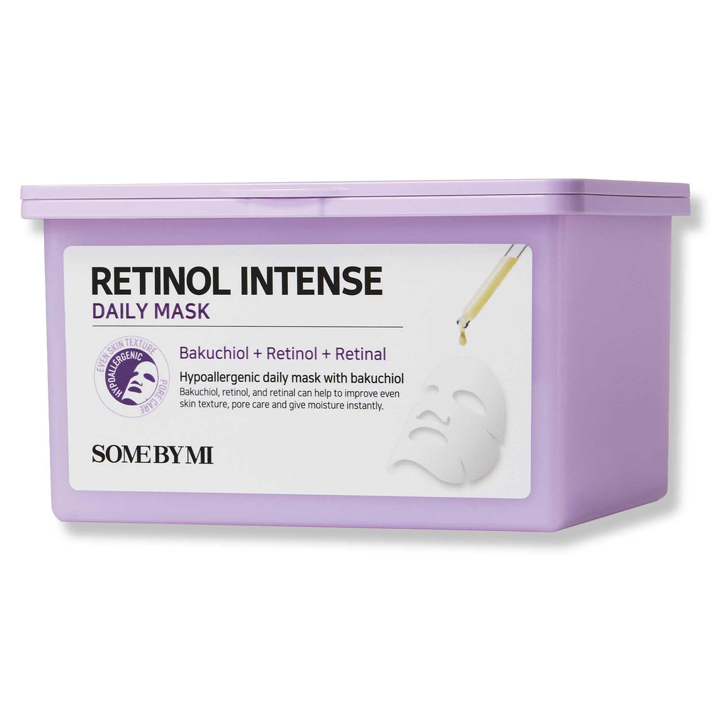 SOME BY MI Retinol Daily Mask – boîte etui, pratique pour ranger les masques.