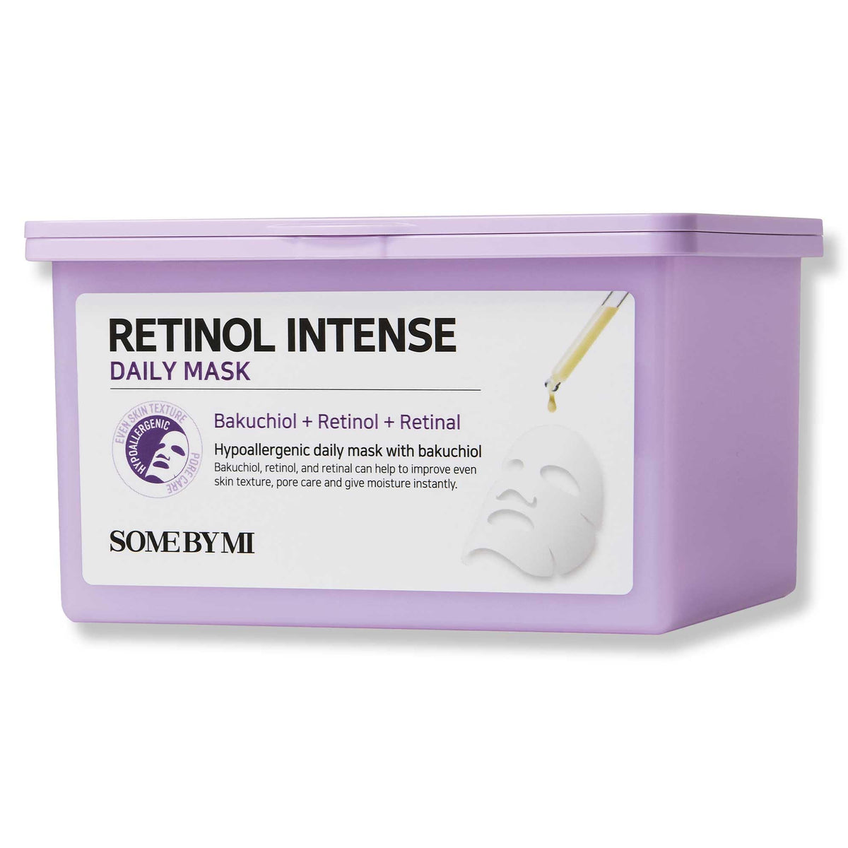 SOME BY MI Retinol Daily Mask – boîte etui, pratique pour ranger les masques.