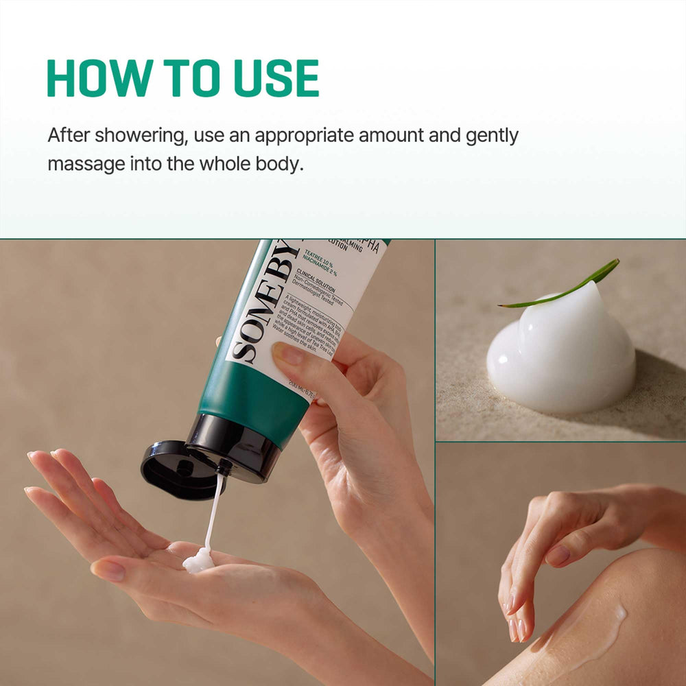 SOME BY MI Miracle Body Lotion : emballage responsable et formulation sans 20 ingrédients nocifs.
