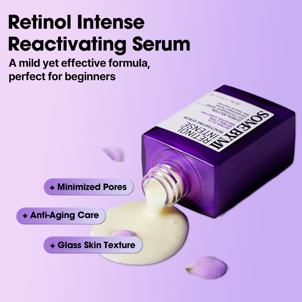 SOME BY MI Retinol Intense Reactivating Serum — ingrédients actifs soutenant texture peau.