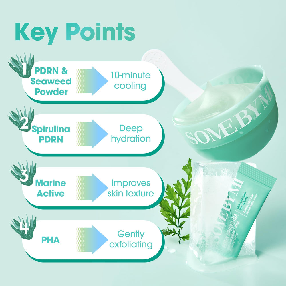 SOME BY MI PDRN Spirulina hydratation et nutriments marins.