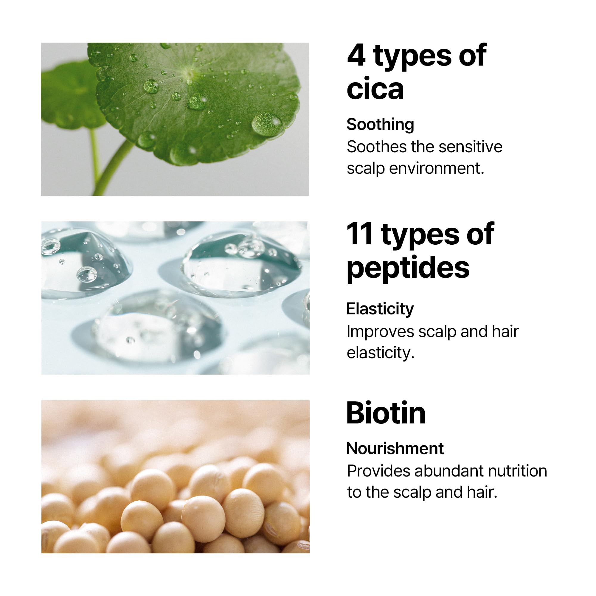 Some By Mi tonique Cica Peptide, cuir chevelu apaisé après application