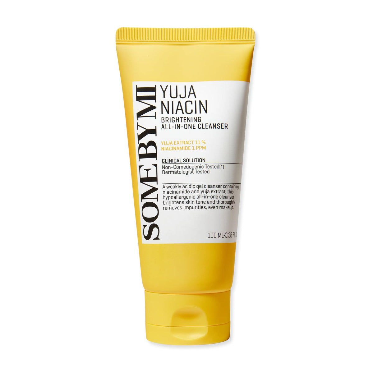 SOME BY MI Yuja Niacin Nettoyant — Bouteille, peau plus claire et radieuse sans tiraillement.