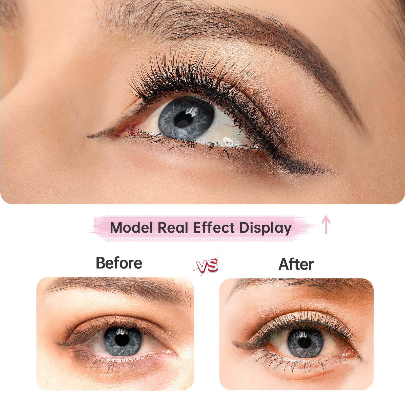 SONAFEEL Cils Bande Pose Facile: application rapide même pour débutants.