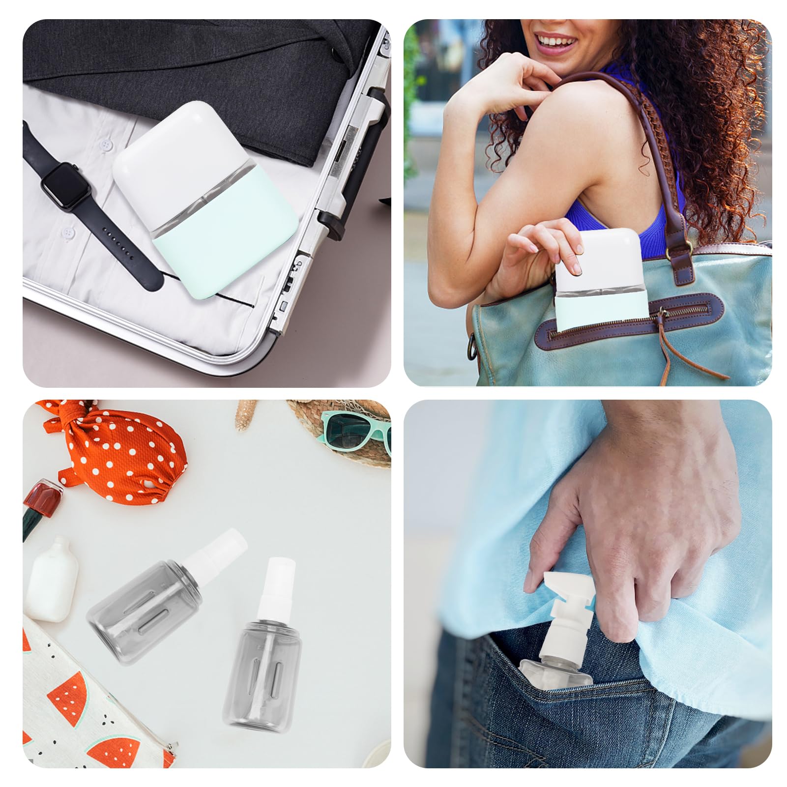 Matériaux PET et silicone Songaa, léger et sûr pour le voyage.