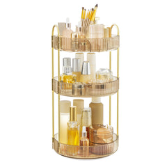 SONGMICS Organisateur maquillage 3 etages rotatif: acces rapide aux produits