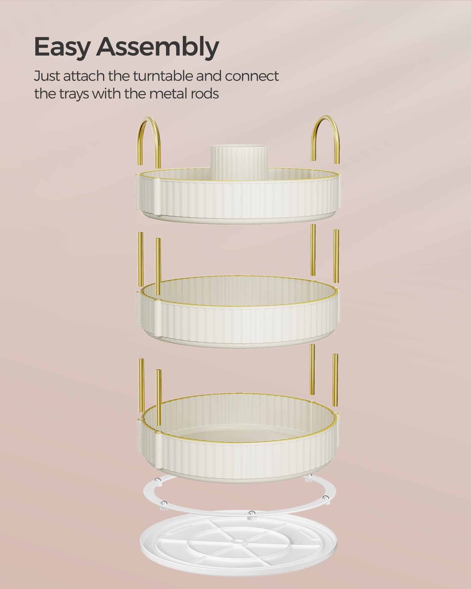Utilisation polyvalente SONGMICS pour cosmétiques, toilette et cuisine