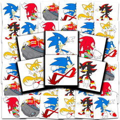Sonic the Hedgehog tatouages licencies officiels 2x2, choix ludique pour enfants.