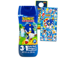 Sonic The Hedgehog – bouteille 3-en-1 Berry pour bain d'enfants, pratique.