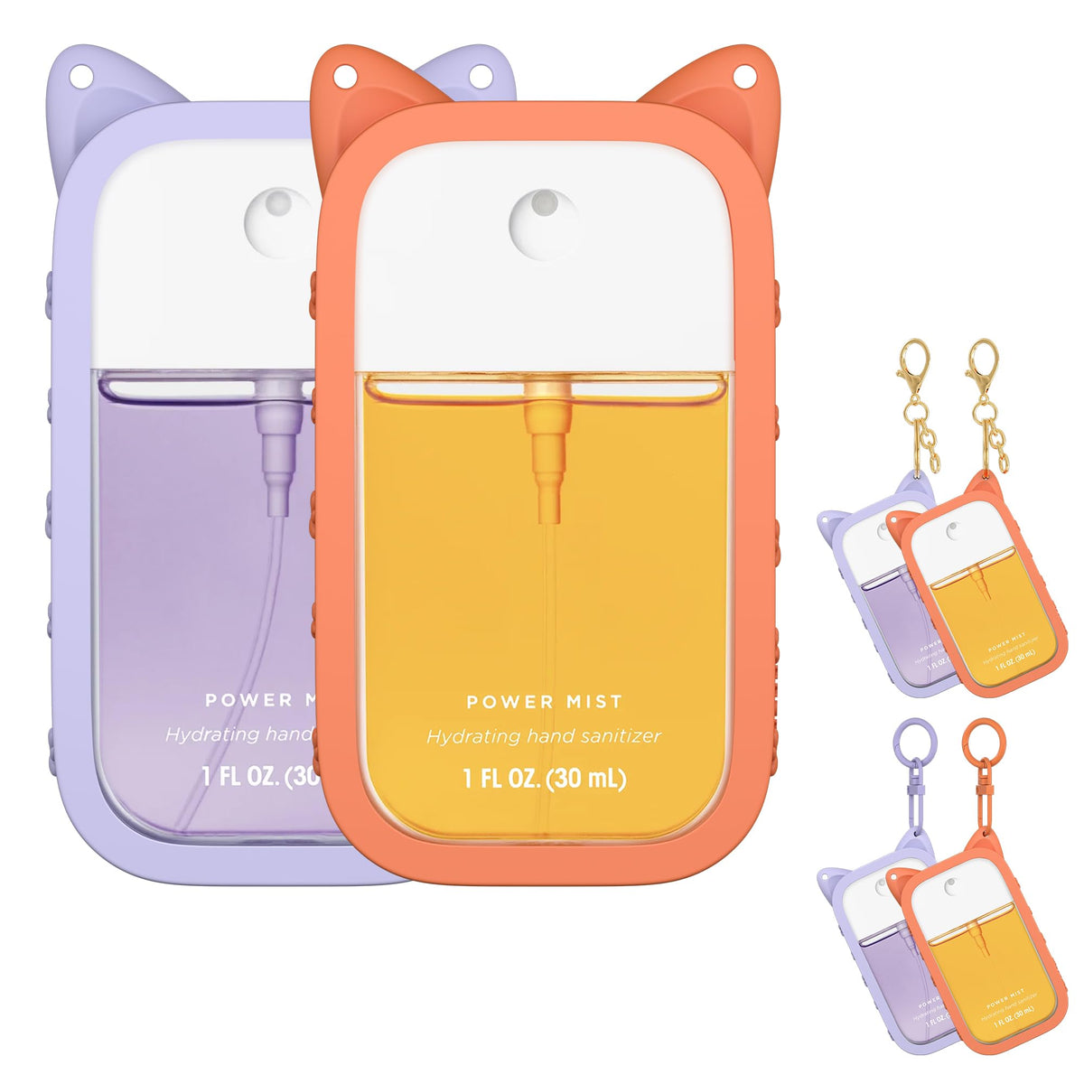 Sonnorel coque silicone Touchland 30ml avec oreilles animales violet pour le style