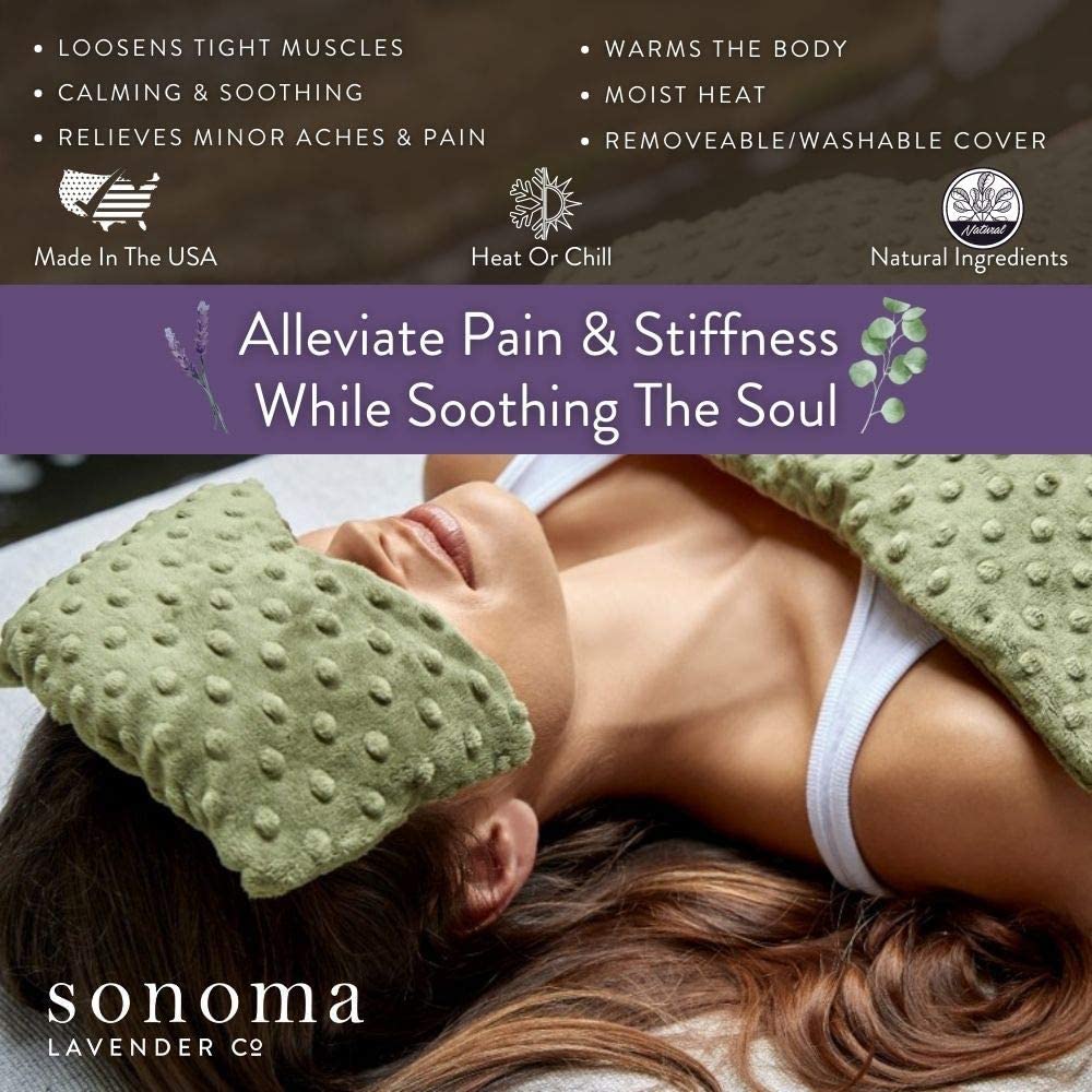 Insert chauffant du masque spa Sonoma Lavender infusé eucalyptus et lavande.