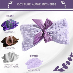 Masque froid Sonoma Lavender pour réfrigération, réduction du gonflement et détente des yeux.