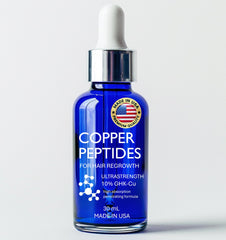 Sonora Supply Co serum cuivre cheveux — bouteille illustrant la liposomale pour densité capillaire.