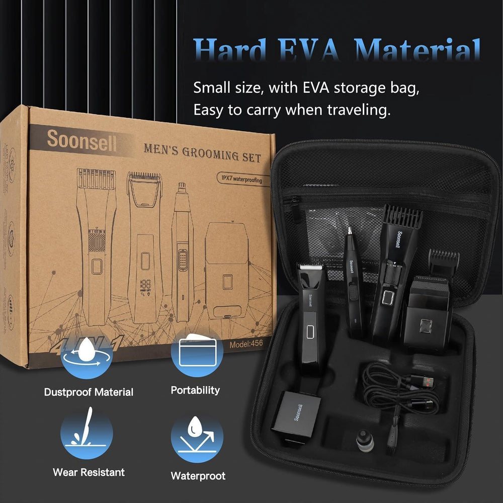 Soonsell trimmer étanche IPX7, usage humide ou sec selon votre préférence.