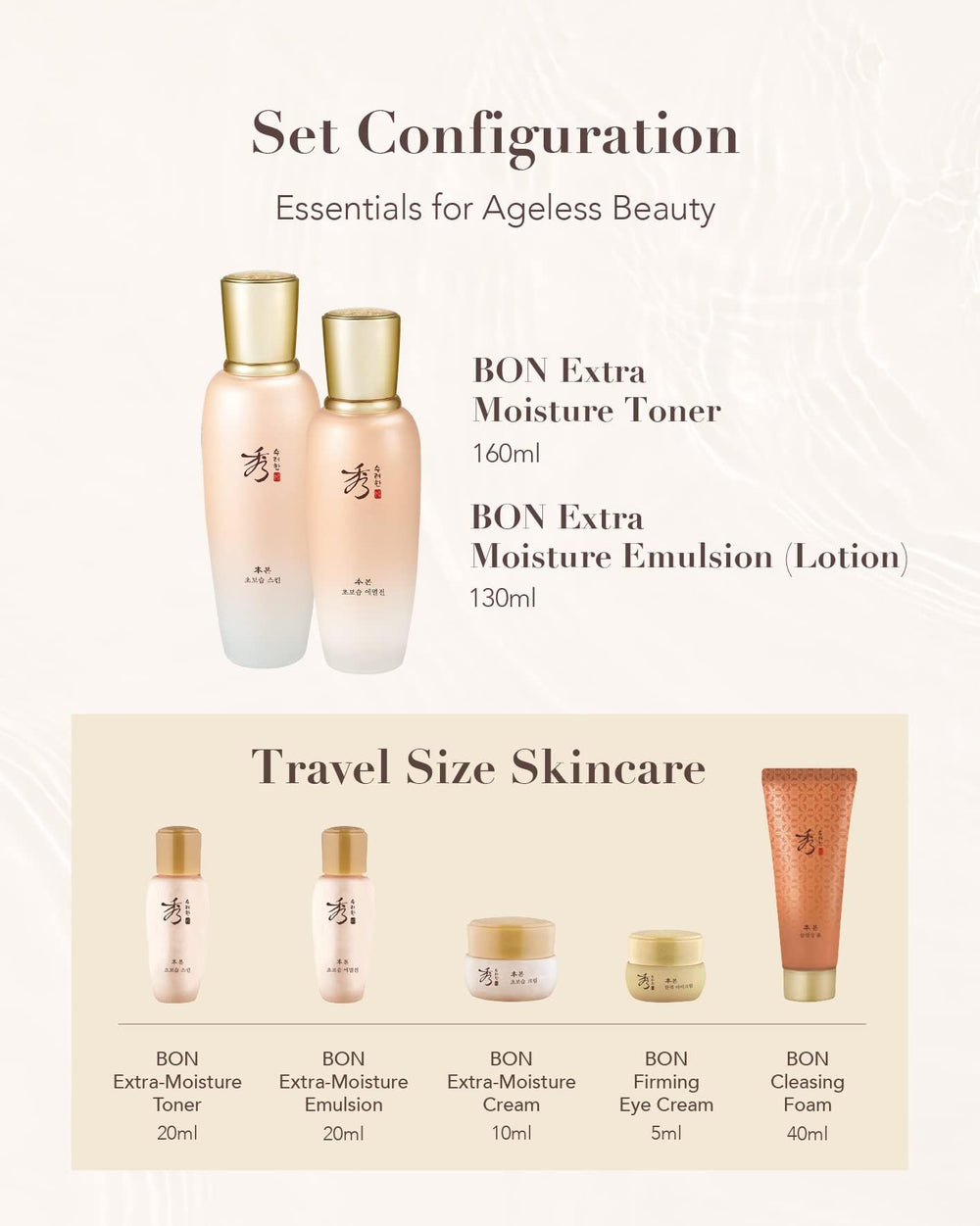 Sooryehan Coffret Cadeau Bon Extra Moisture, présentation luxueuse.