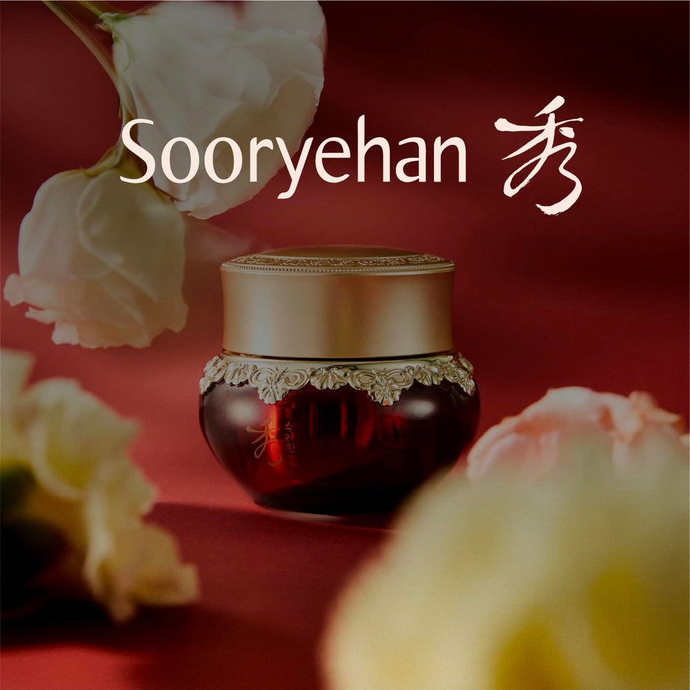 Sooryehan rituel d’application pour une peau nourrie et prête au repos.