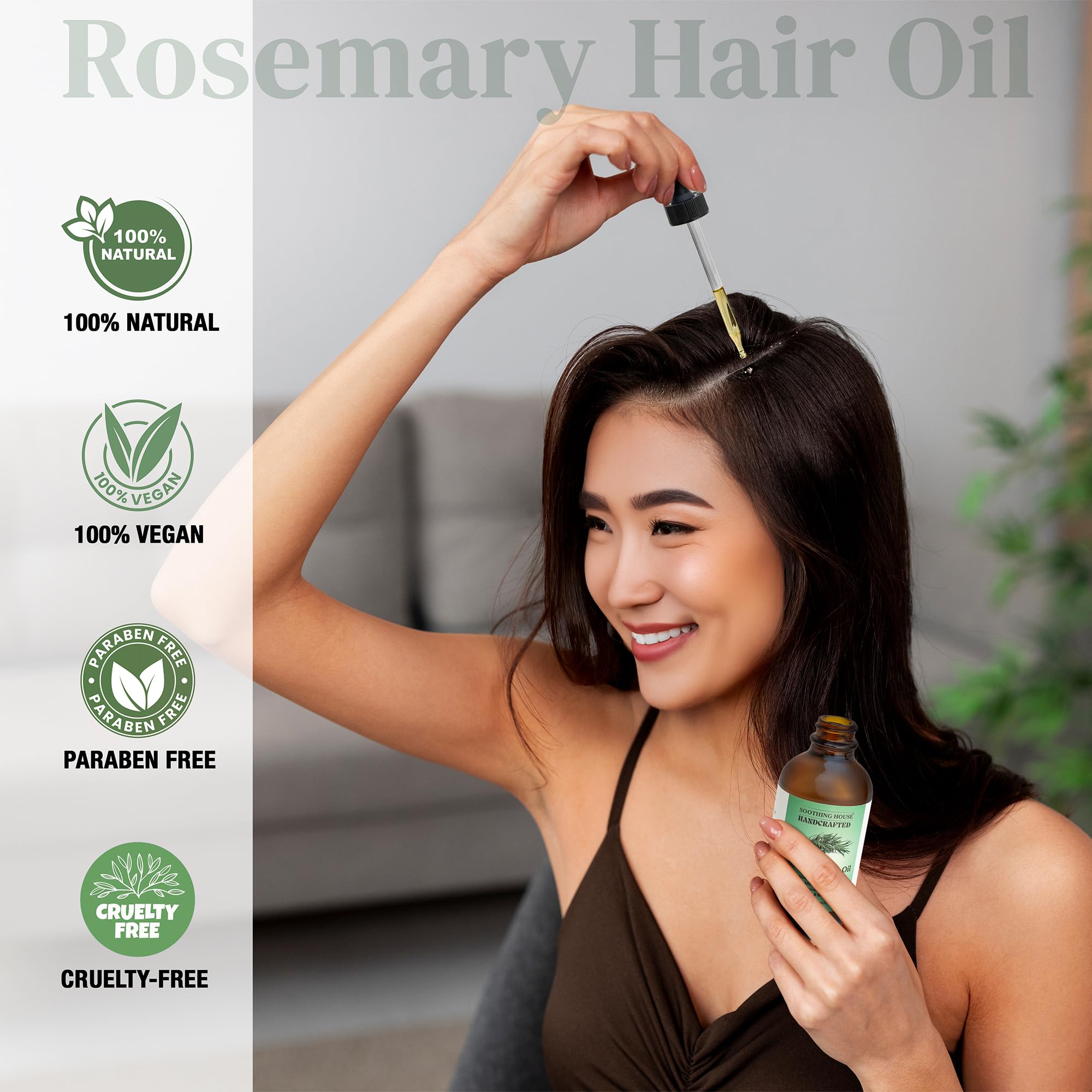 Soothing House huile romarin cheveux brillance naturelle – éclat et vitalité.