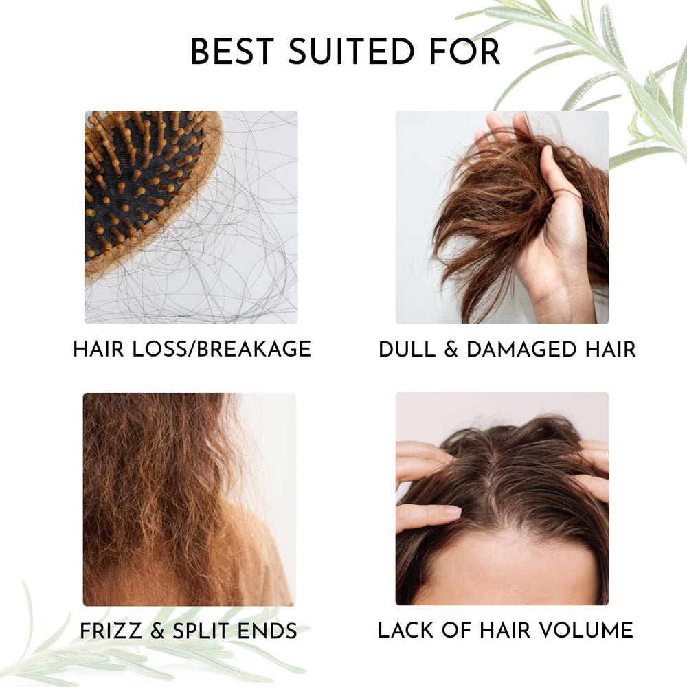 Soothing House huile romarin cheveux lissante – réduit les frisottis.