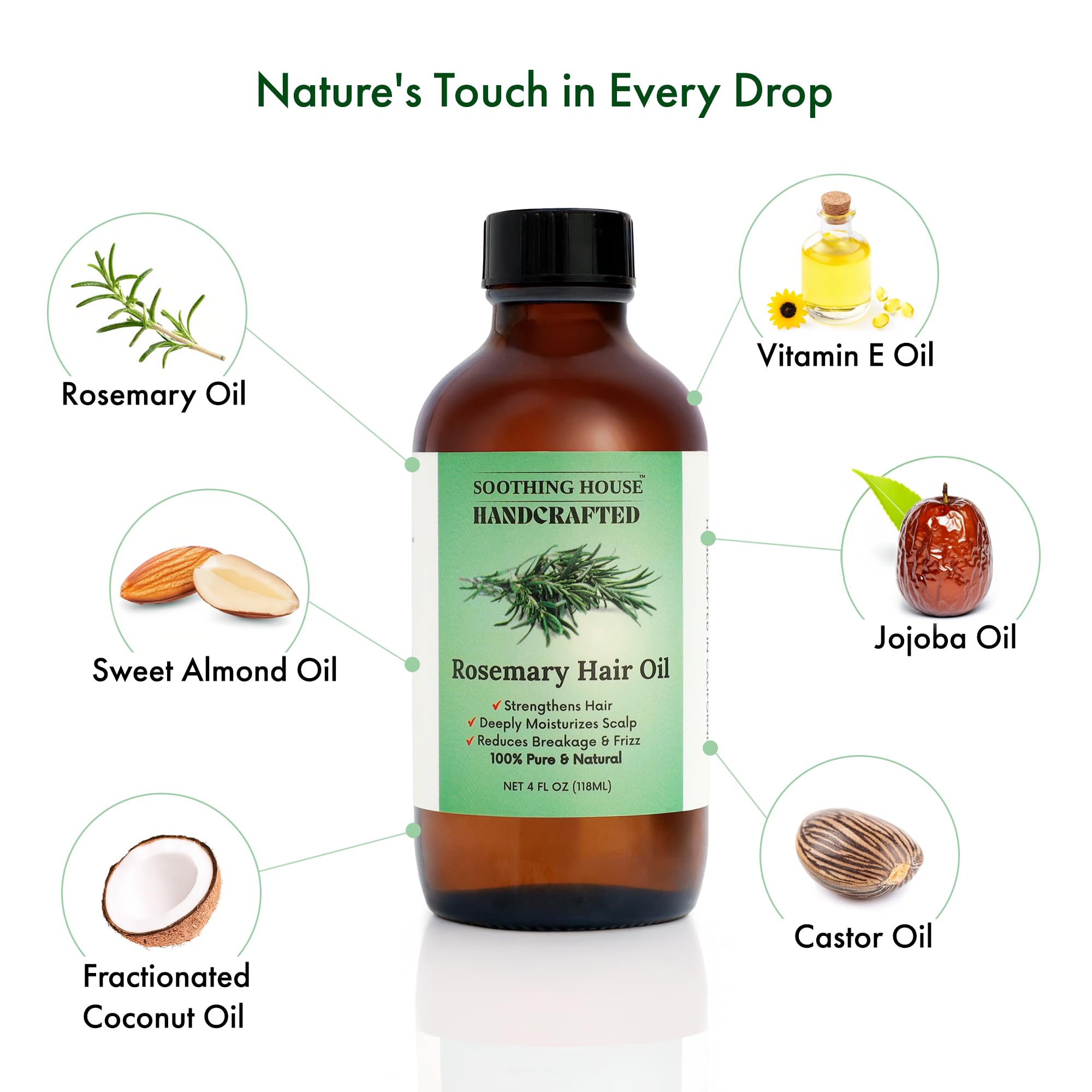 Soothing House huile romarin cheveux nourrissante – soin des longueurs.