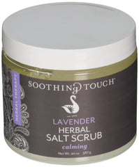 Gommage Soothing Touch Sel Herbes Lavande, exfoliation douce et relaxation parfumée.