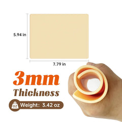 Soposuky peau pratique tatouage 3mm face-dos, pratique double-face pour les contours.