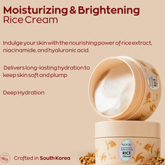 SOQU Crème de riz : effet éclat et teint équilibré sur la peau.