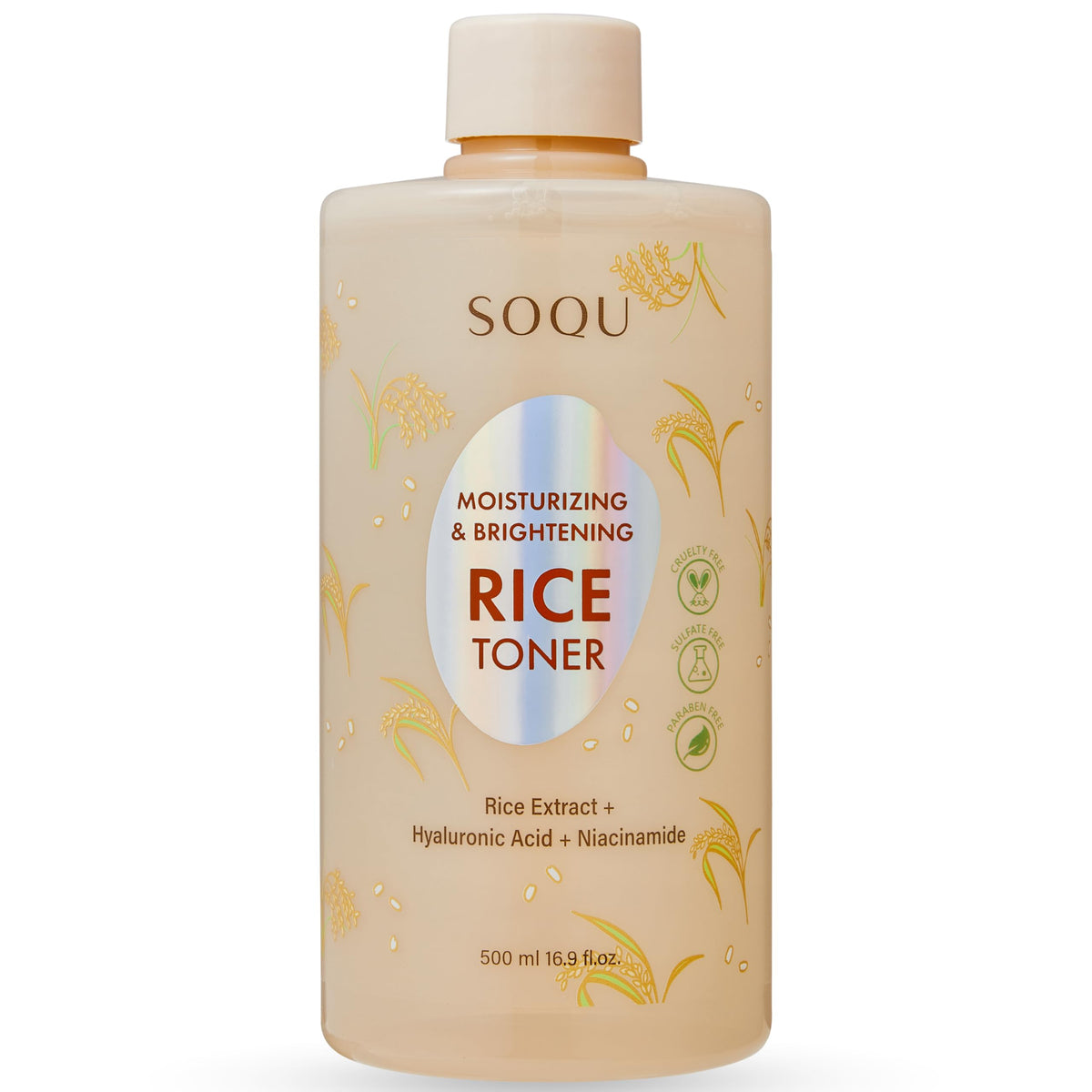 SOQU tonique – bouteille hydratante, rafraîchit et prépare la peau au quotidien.
