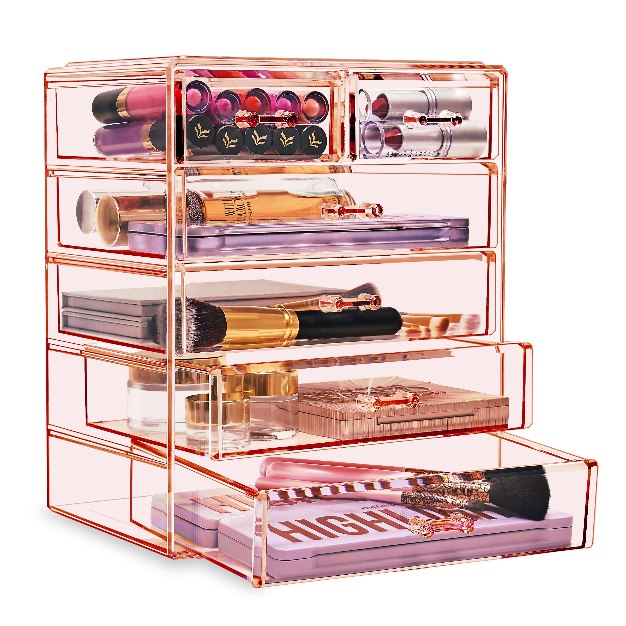 Coffret Sorbus pour bijoux et maquillage, organisation élégante.