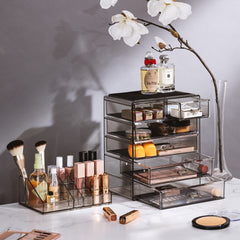 Sorbus organisateur maquillage acrylique, plateau supérieur pour bijoux et petits accessoires.