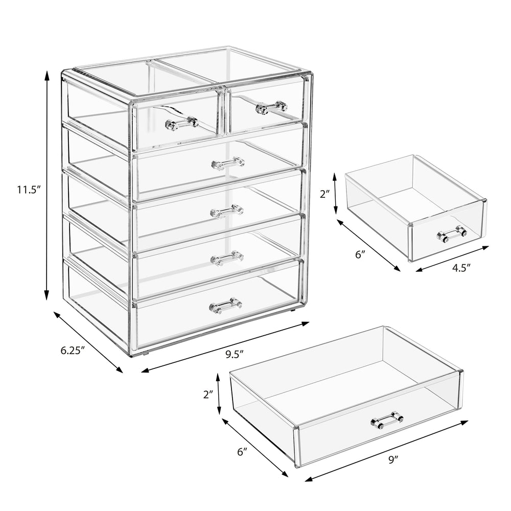 Sorbus tiroir petit pour bijoux et accessoires, rangement discret et efficace.