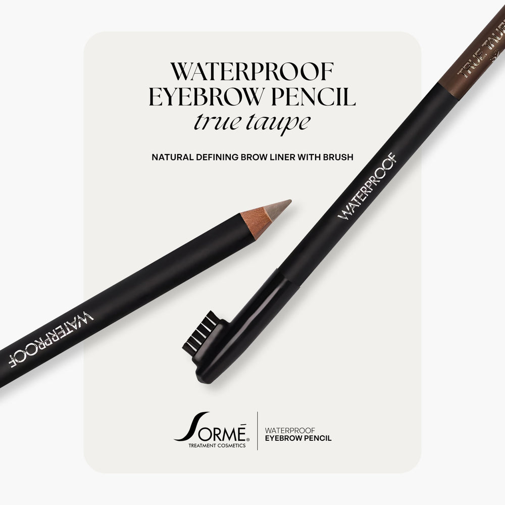 Crayon SORMÉ avec brosse intégrée pour un façonnage précis des sourcils