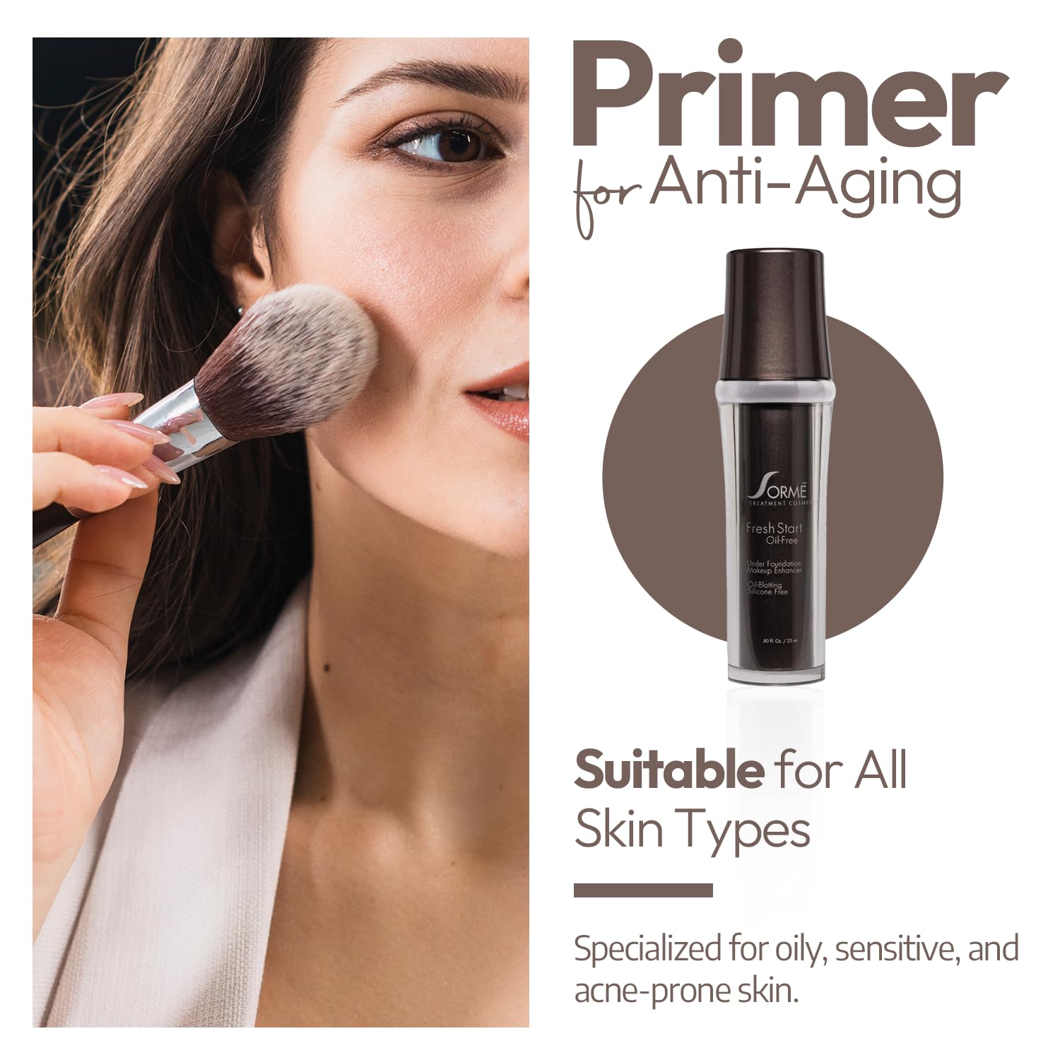 SORMÉ Fresh Start sur la peau: hydratation légère et lissage des irrégularités.